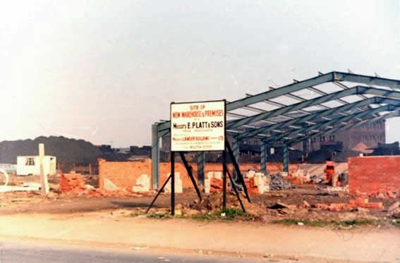 start of building the new e platt and sons premises